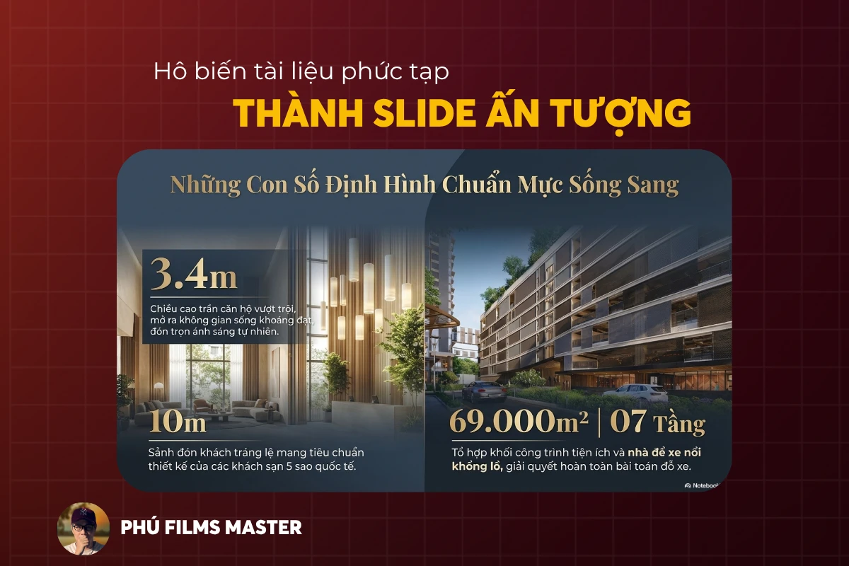 NotebookLM biến tài liệu thành slide ấn tượng